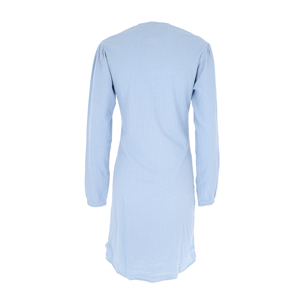 Camicia Da Notte Serafino M/l Donna Cotonella Azzurro DDE16_AC005_3