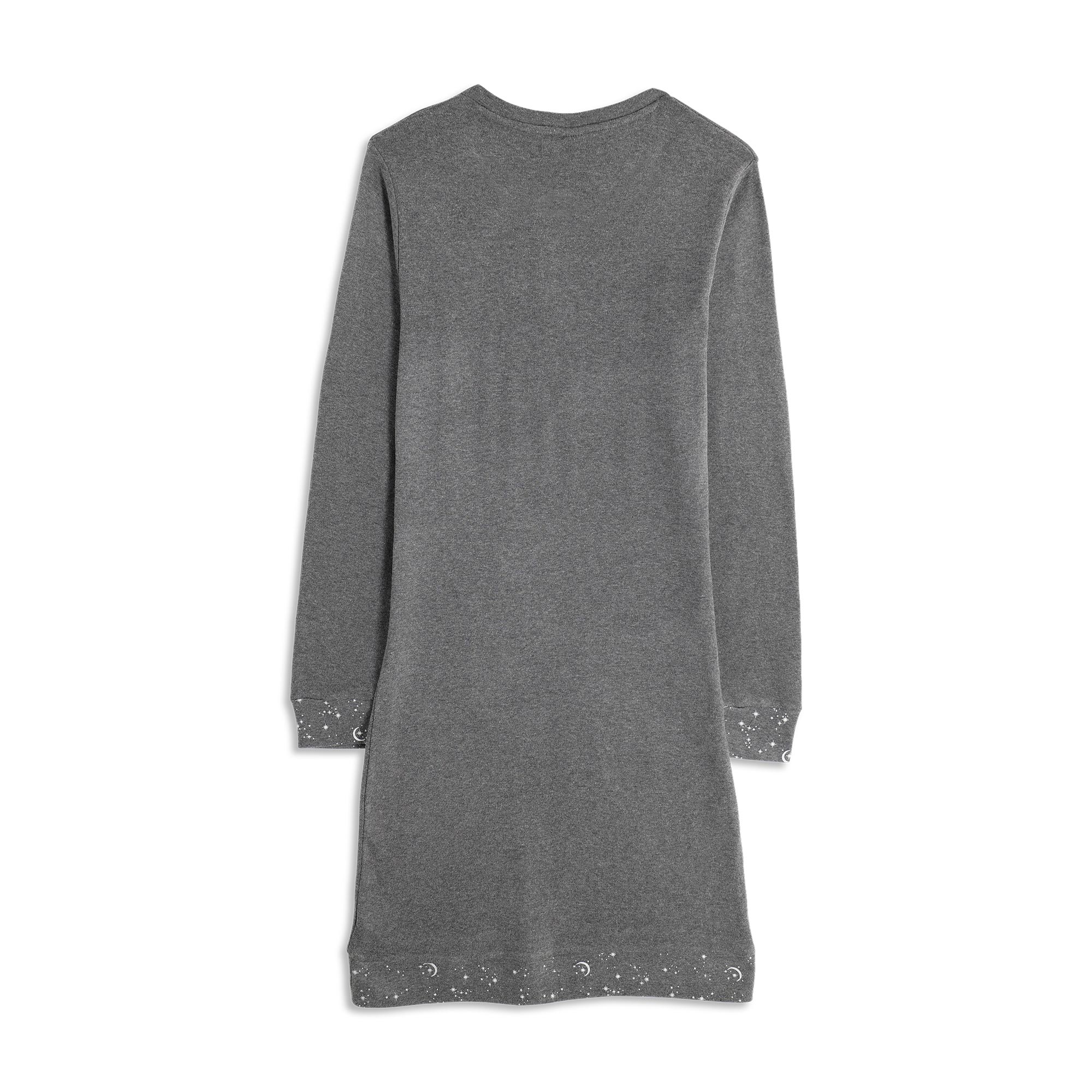 Camicia Da Notte Serafino Manica Lunga Donna Cotonella Grigio Scuro Me DDG12_LI013_2
