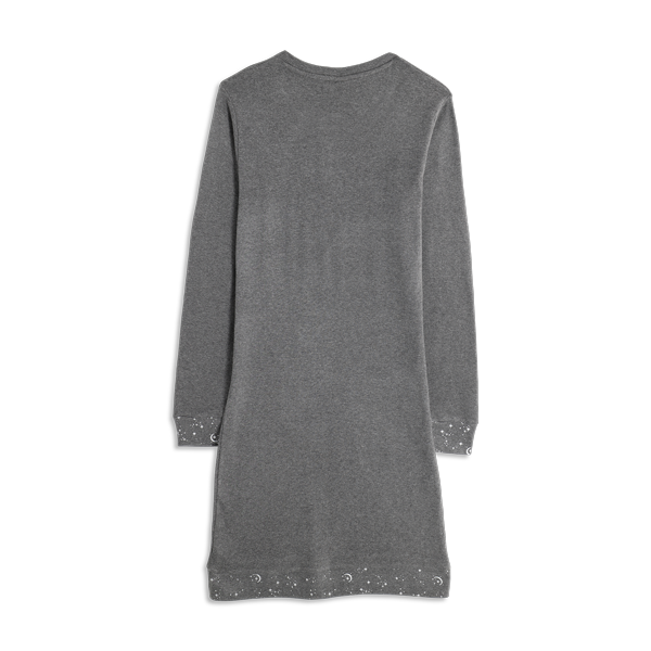 Camicia Da Notte Serafino Manica Lunga Donna Cotonella Grigio Scuro Me DDG12_LI013_2