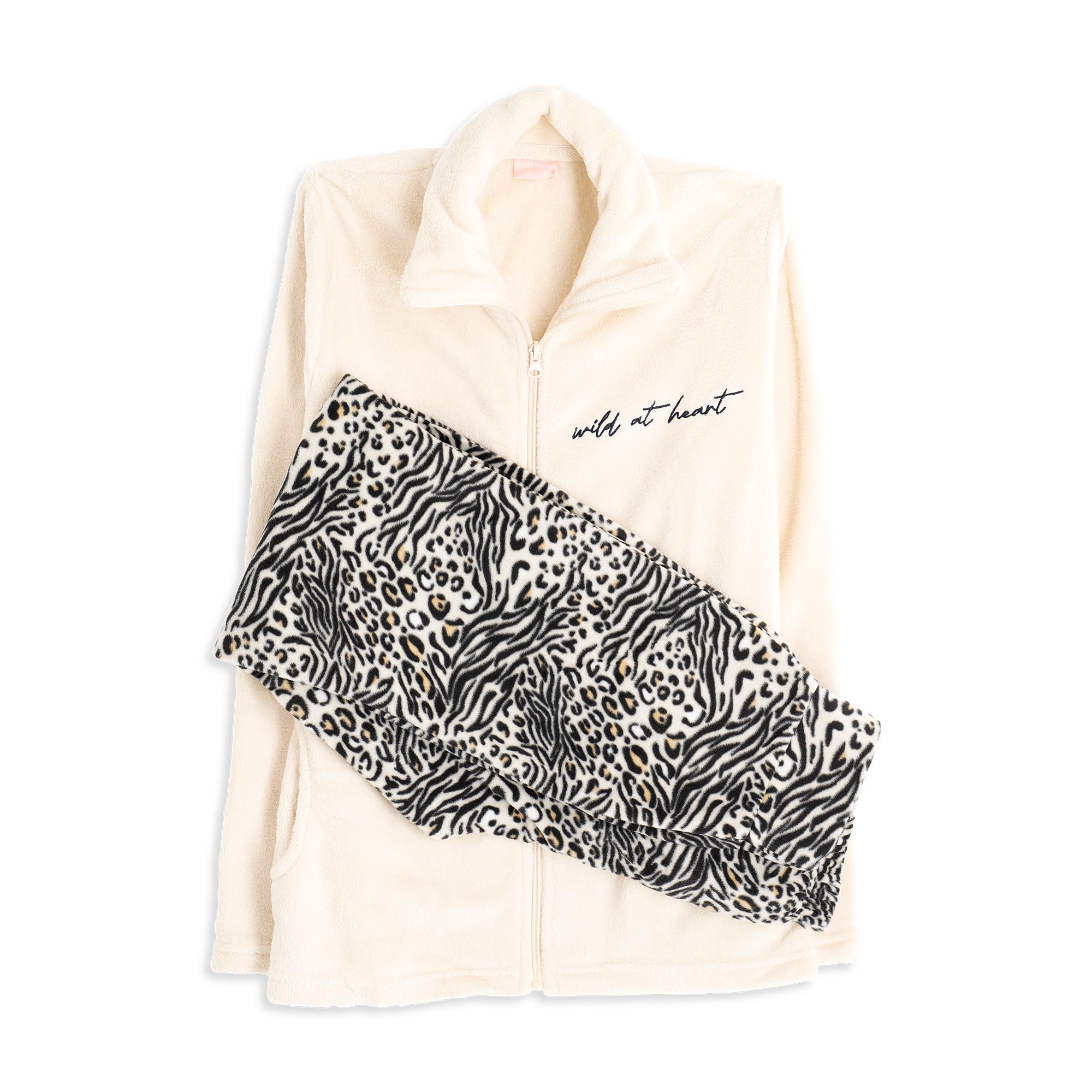 Tuta Con Zip Donna Cotonella Beige DDG17_D0010_2