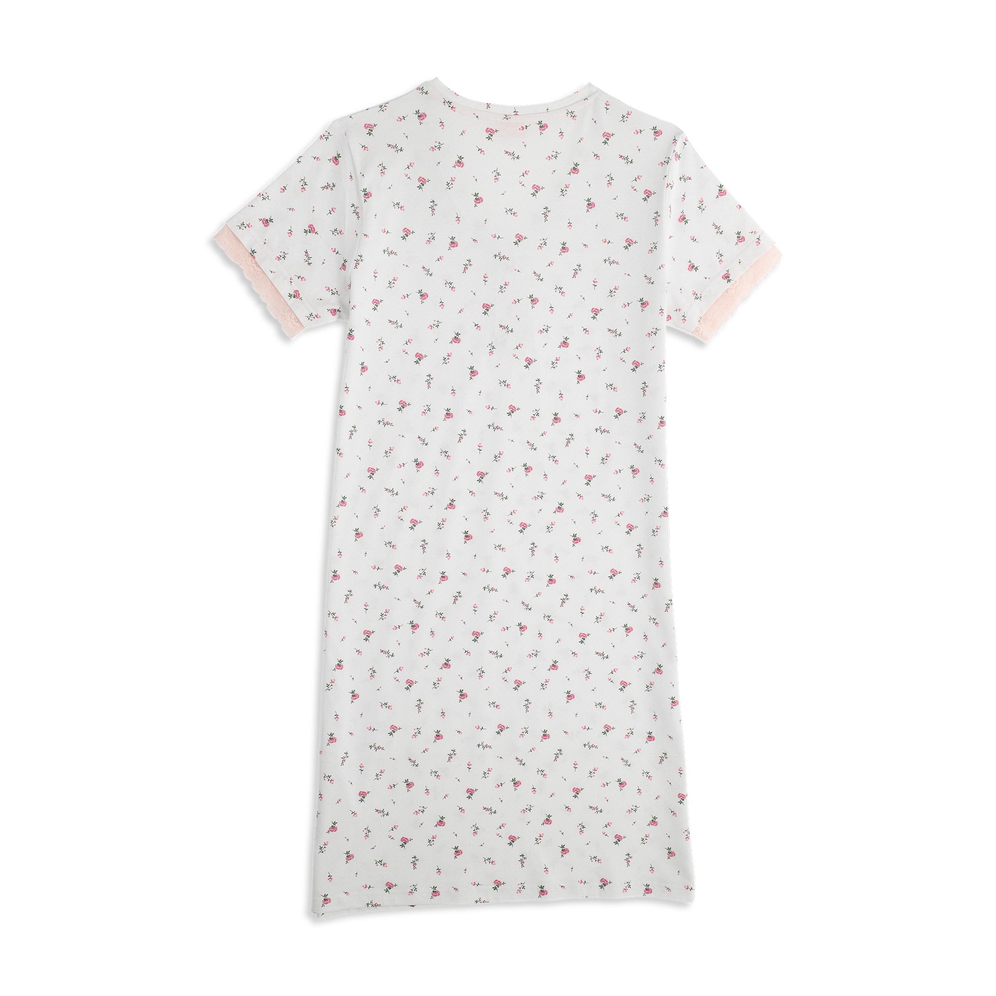 Camicia Da Notte Serafino Manica Corta Donna Cotonella Rosa DDG22_00004_3