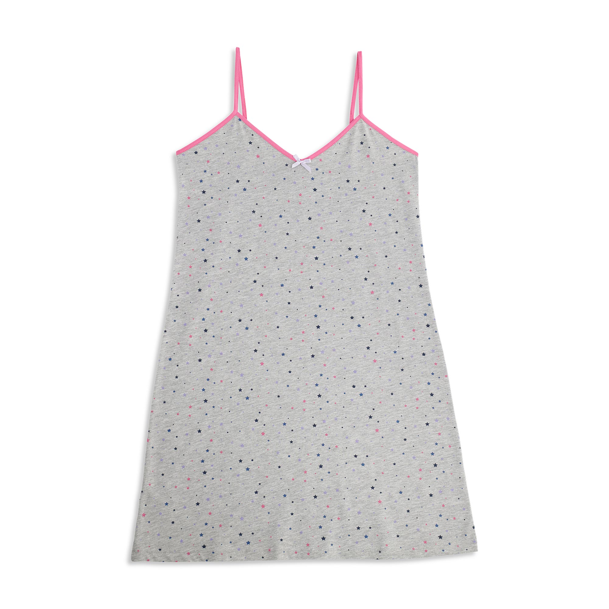 Camicia Da Notte Spalla Stretta Donna Cotonella Grigio Melange DDG29_00113