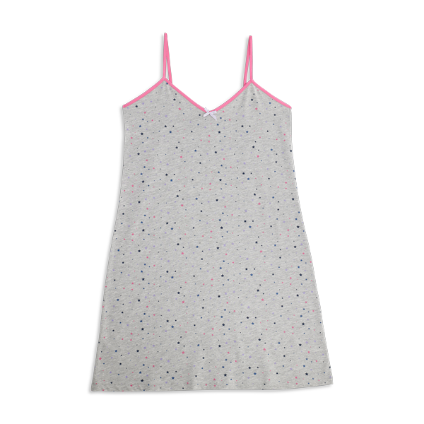 Camicia Da Notte Spalla Stretta Donna Cotonella Grigio Melange DDG29_00113