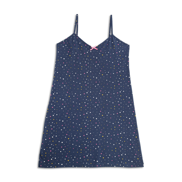 Camicia Da Notte Spalla Stretta Donna Cotonella Blu DDG29_0C014_2