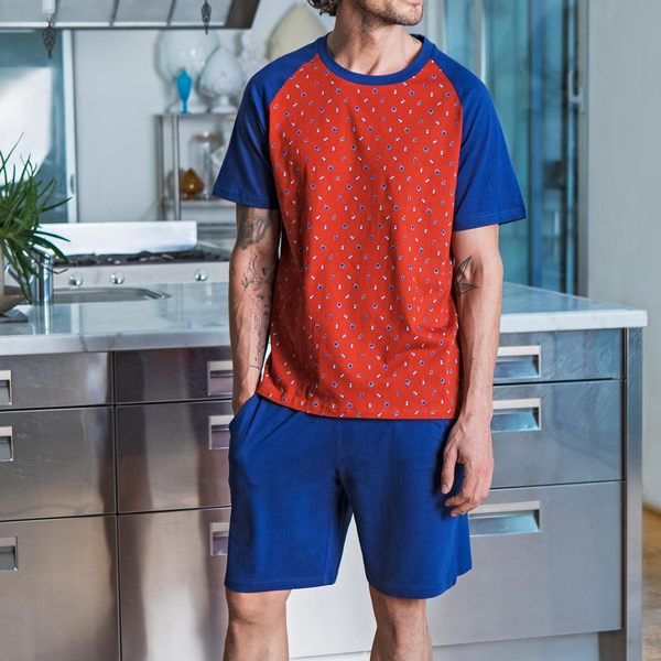 Pigiama Girocollo M/m + Shorts Uomo Cotonella DU458