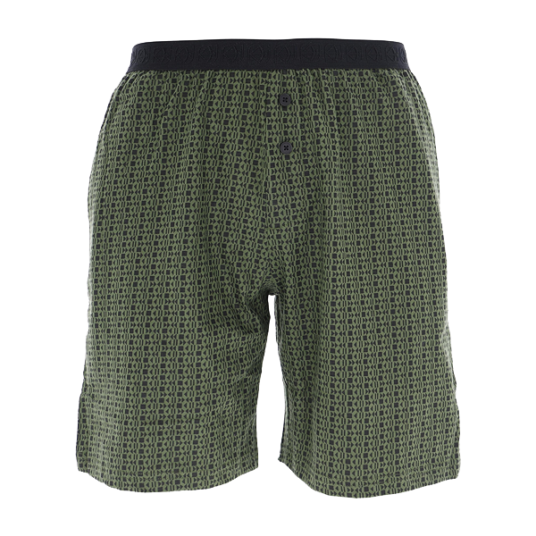Pigiama Serafino M/m + Shorts Uomo Cotonella Verde DU461_00009_4