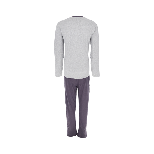 Pigiama Aperto M/l + Pant. Lungo Uomo Cotonella Grigio MÉlange DU575_A1122_4