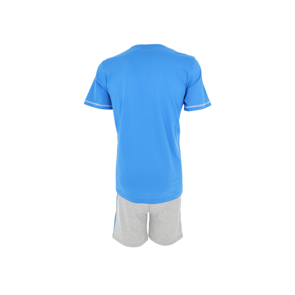 Pigiama Girocollo Manica Corta+shorts Uomo Cotonella Blu DU646_00014_5