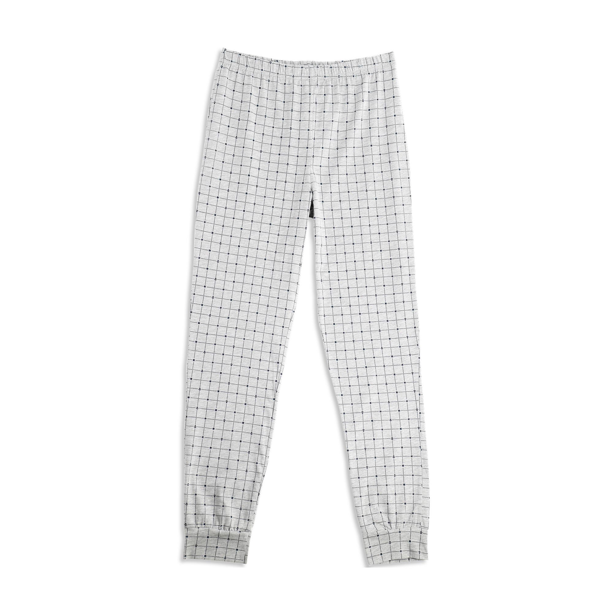 Pigiama Serafino Manica Lunga+pant.lungo Uomo Cotonella Blu DU663_0C014_4