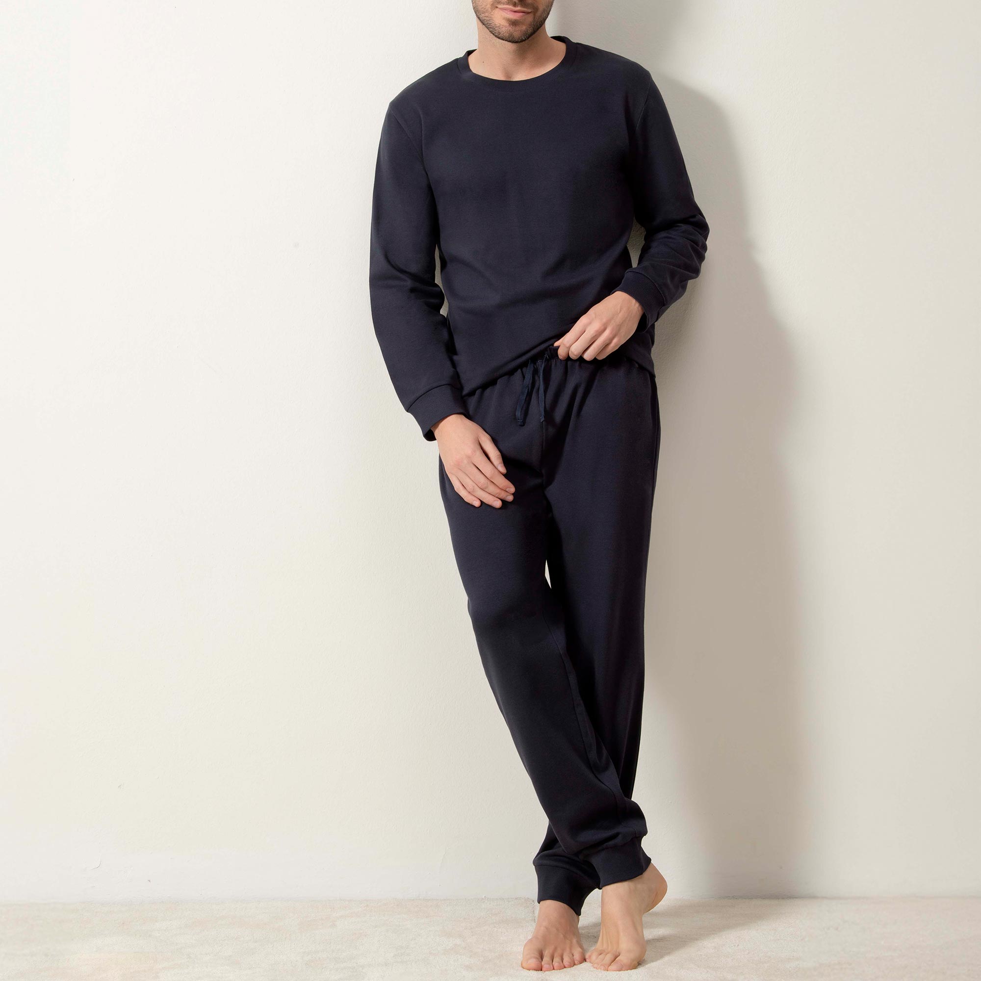 Tuta Homewear Uomo Cotonella Blu DU700_0C014