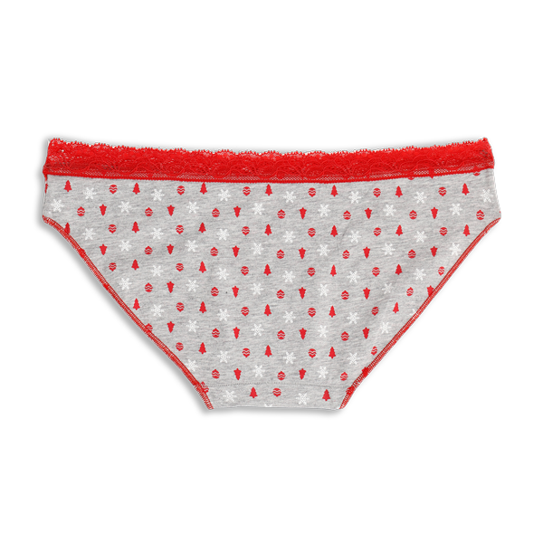 Mini Slip Donna Cotonella Stampa Grigio M ED486_STGRI_3