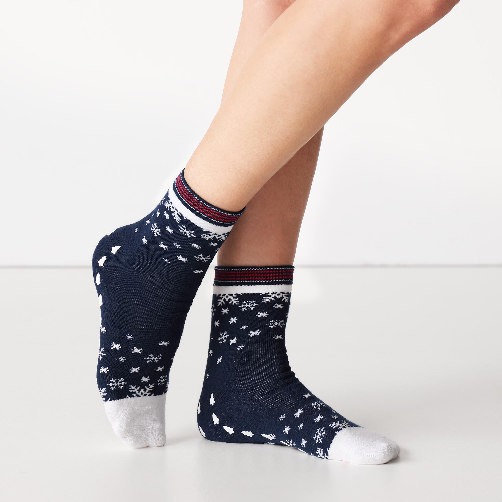 Calza Corta Antiscivolo Donna Donna Cotonella Blu EID16_0C014