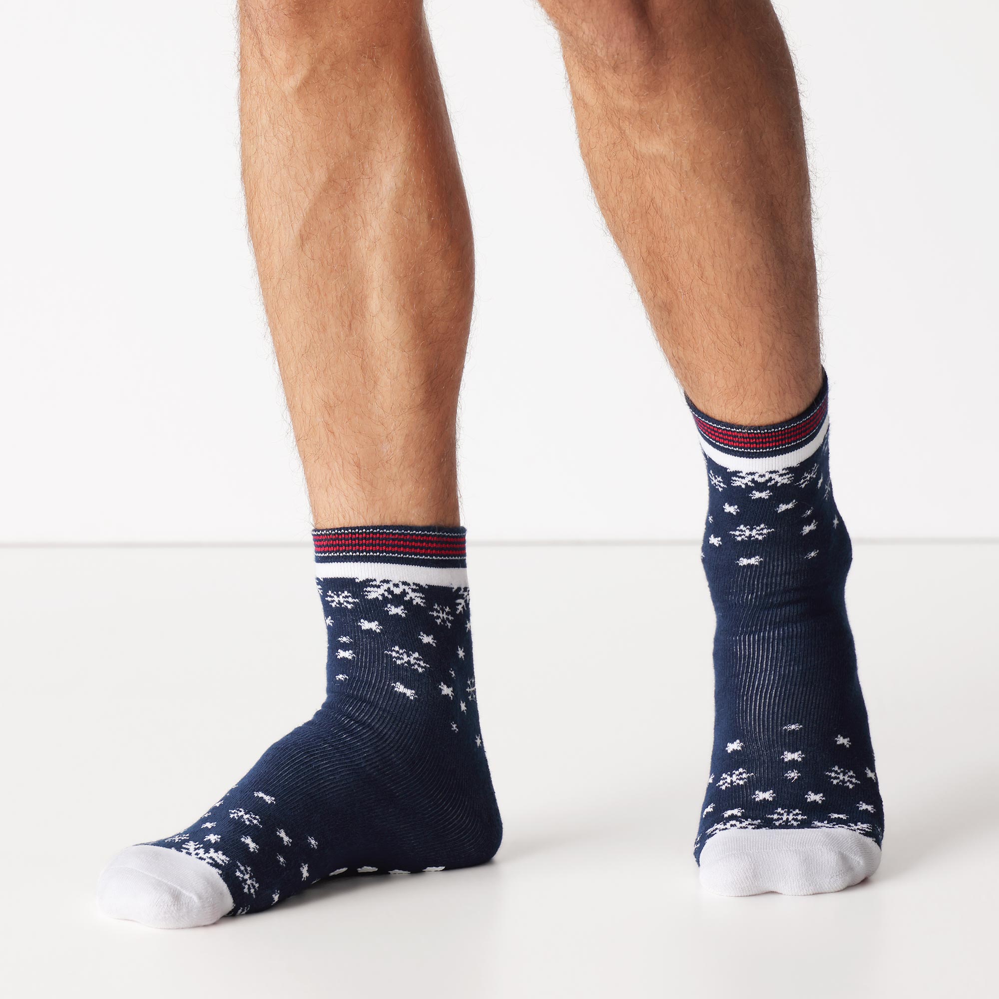 Calza Corta Antiscivolo Uomo Uomo Cotonella Blu EIU11_0C014