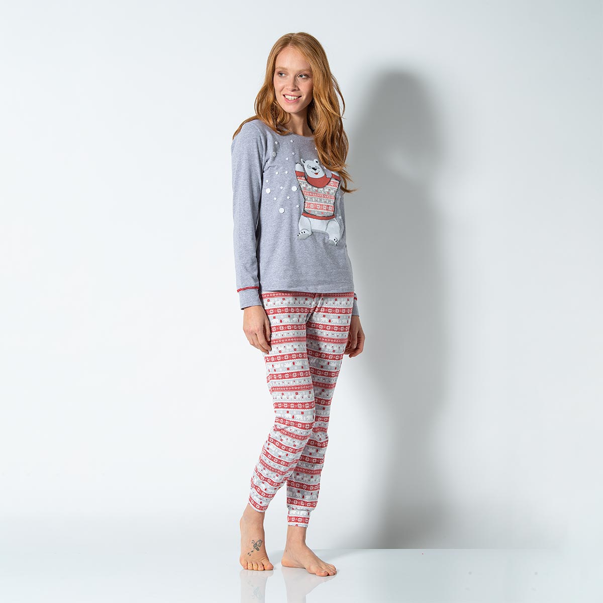 Pigiama Girocollo M/l + Pant. Lungo Donna Cotonella EPD02