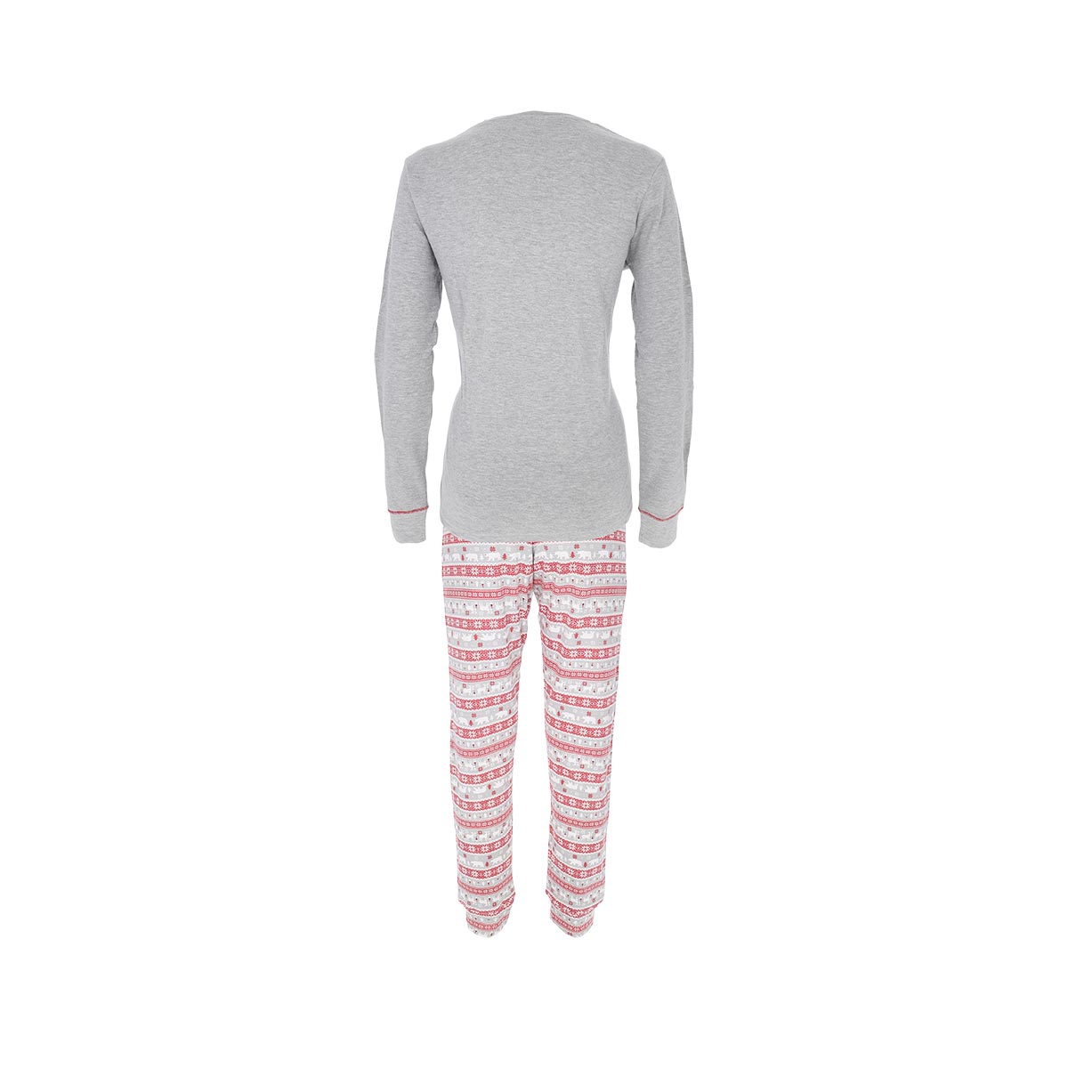 Pigiama Girocollo M/l + Pant. Lungo Donna Cotonella Grigio MÉlange EPD02_A1122_3