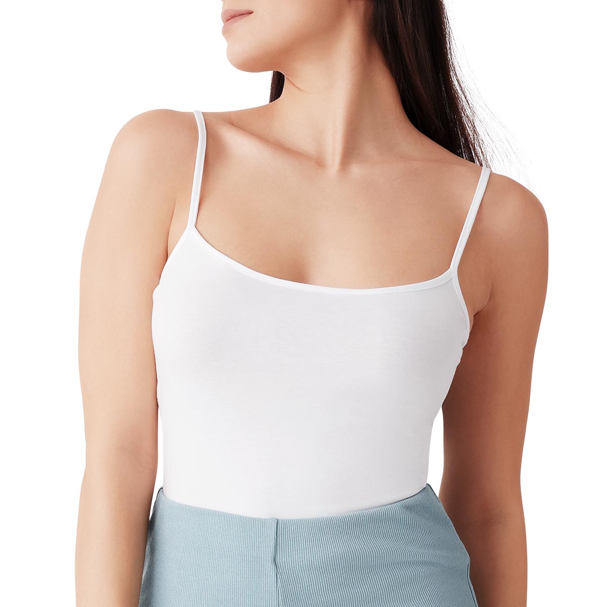 Top Donna Cotonella Bianco GD006_00001