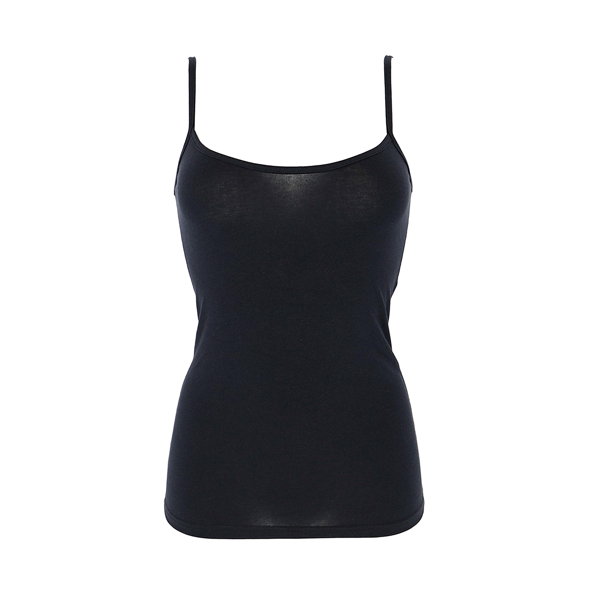 Top Donna Cotonella Nero GD006_00002_3