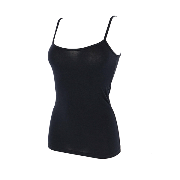 Top Donna Cotonella Nero GD006_00002_4