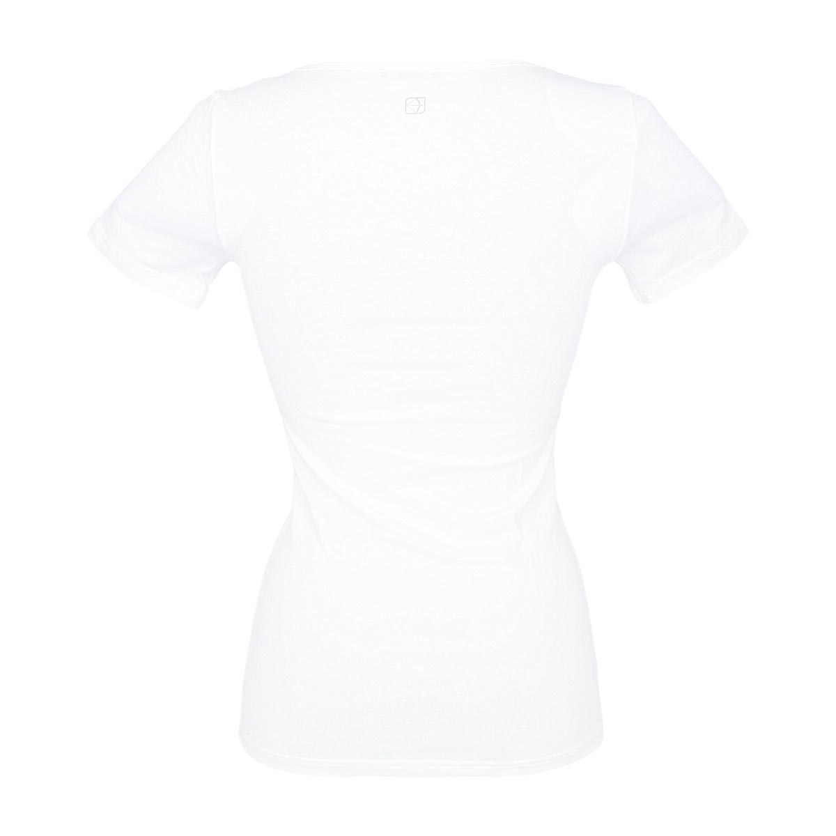 Maglia Girocollo Manica Corta Donna Cotonella Bianco GD010_00001_5