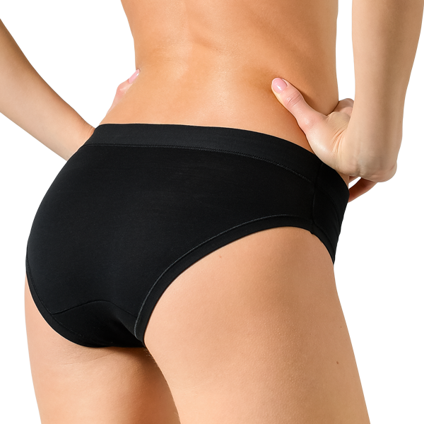 2 Slip Donna Cotonella Nero GD019K2_00002_2