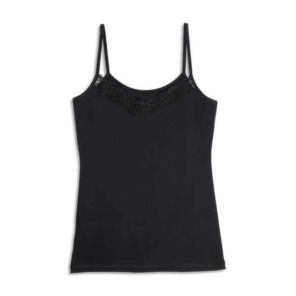 Top Donna Cotonella Nero GD135_00002_3