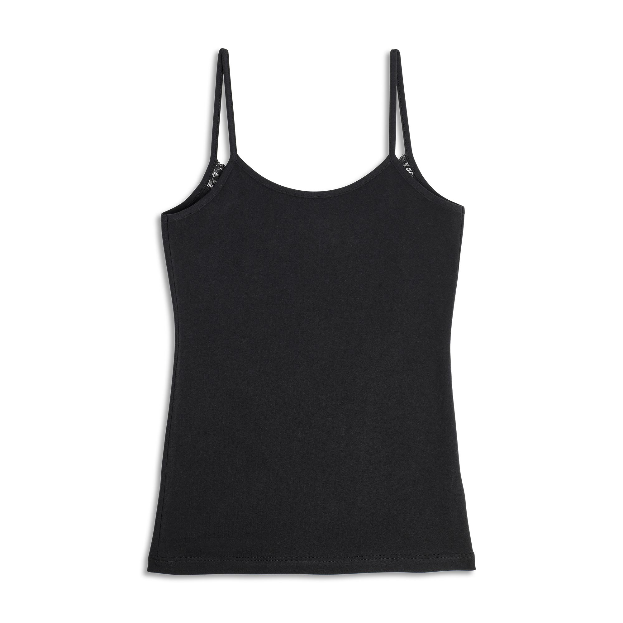 Top Donna Cotonella Nero GD135_00002_4