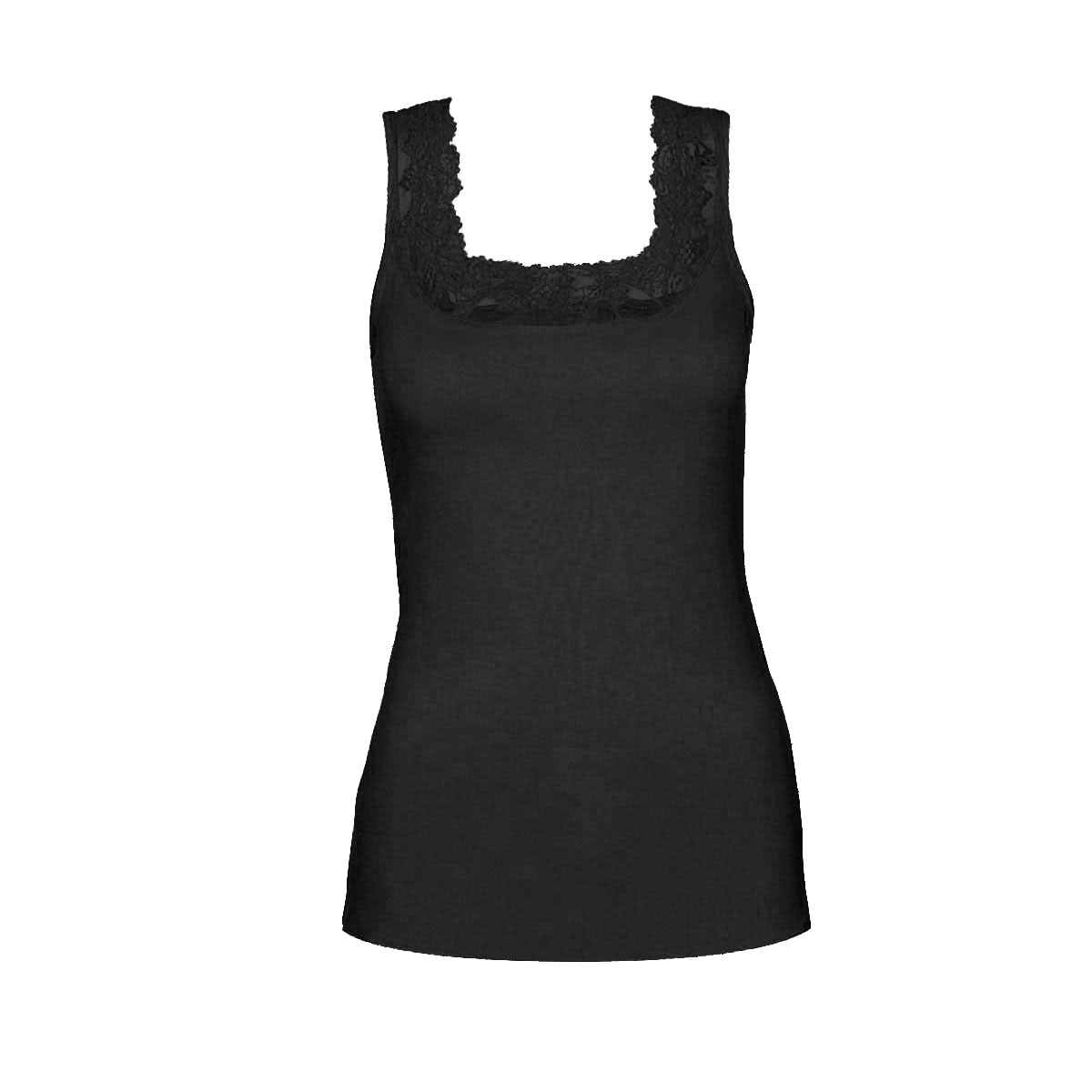 Canotta Donna Cotonella Nero GD138_00002_2
