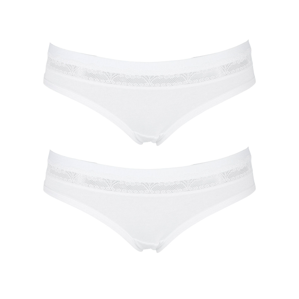 2 Slip Donna Cotonella Bianco GD166K2_00001_2