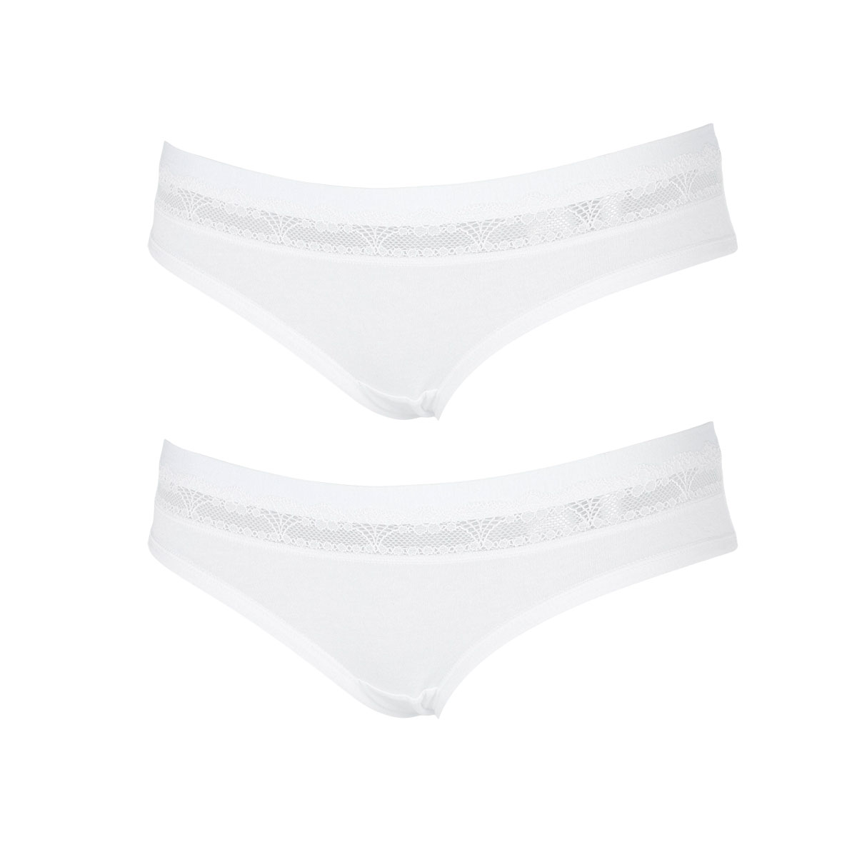 2 Slip Donna Cotonella Bianco GD166K2_00001_3