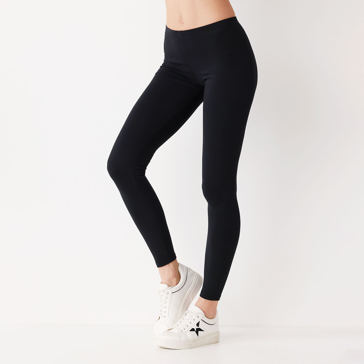 Leggings Donna Cotonella Nero GD178_00002