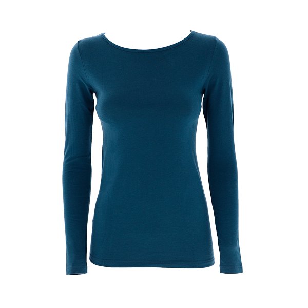 Maglia Manica Lunga Donna Cotonella Petrolio GD240_P4326