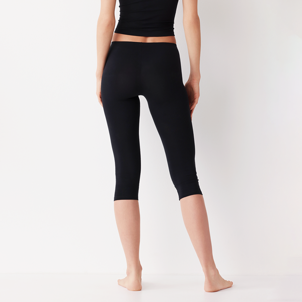 Leggings 3/4 Donna Cotonella Nero GD251_00002_2