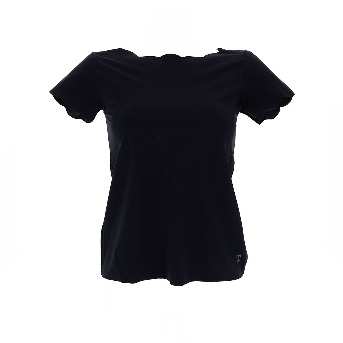 Maglia Girocollo Manica Corta Donna Cotonella Nero GD262_00002_3