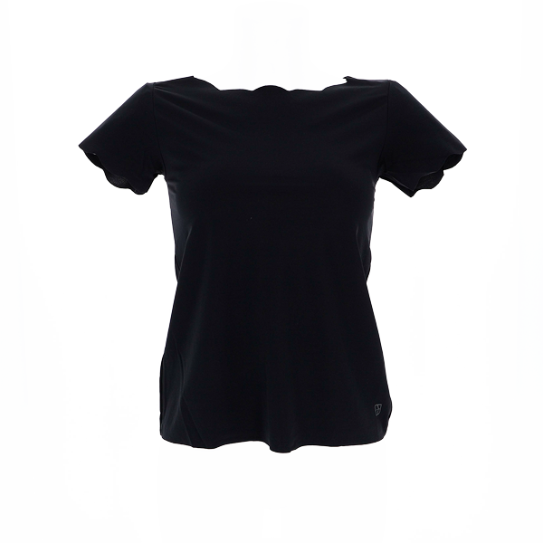 Maglia Girocollo Manica Corta Donna Cotonella Nero GD262_00002_3