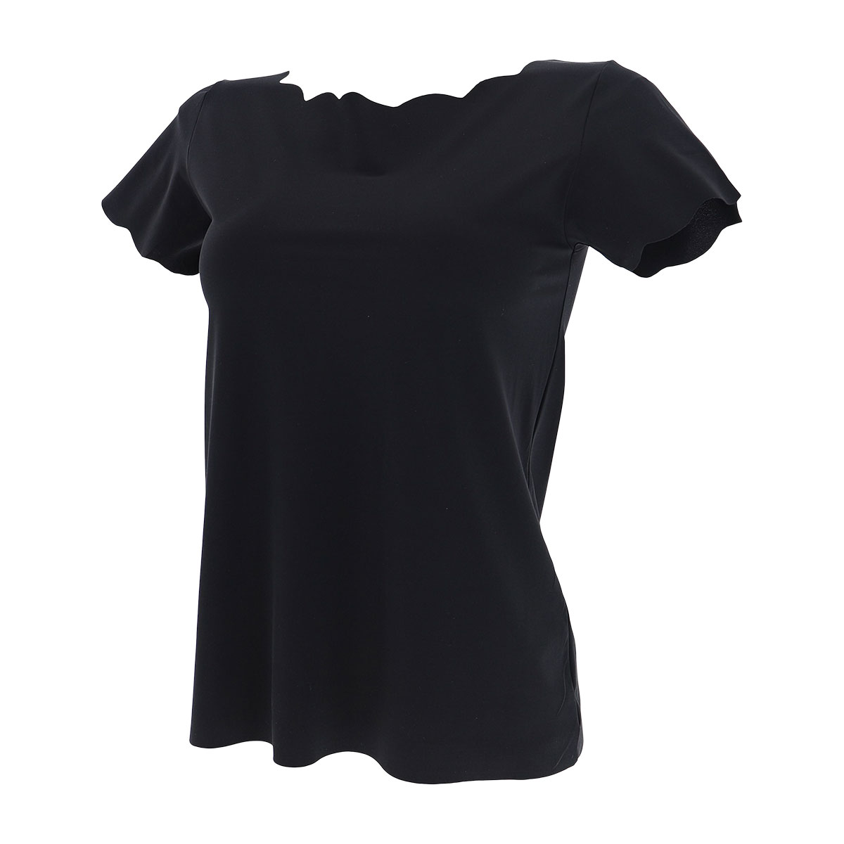 Maglia Girocollo Manica Corta Donna Cotonella Nero GD262_00002_4