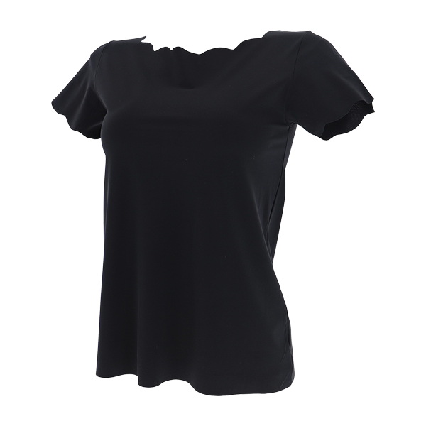 Maglia Girocollo Manica Corta Donna Cotonella Nero GD262_00002_4