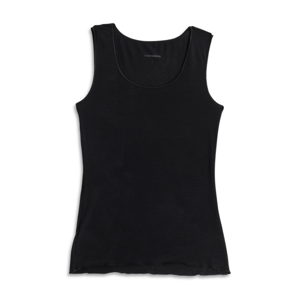 Canotta Donna Cotonella Nero GD277_00002_3