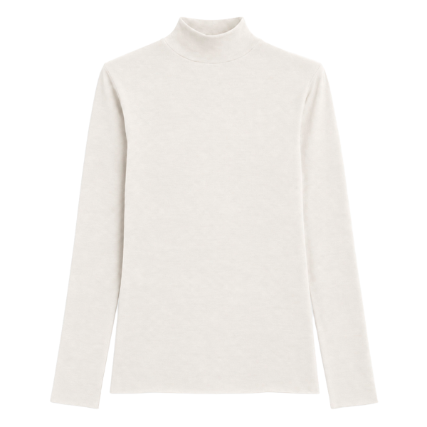 Maglia Lupetto Manica Lunga Donna Cotonella Panna GD283_00039