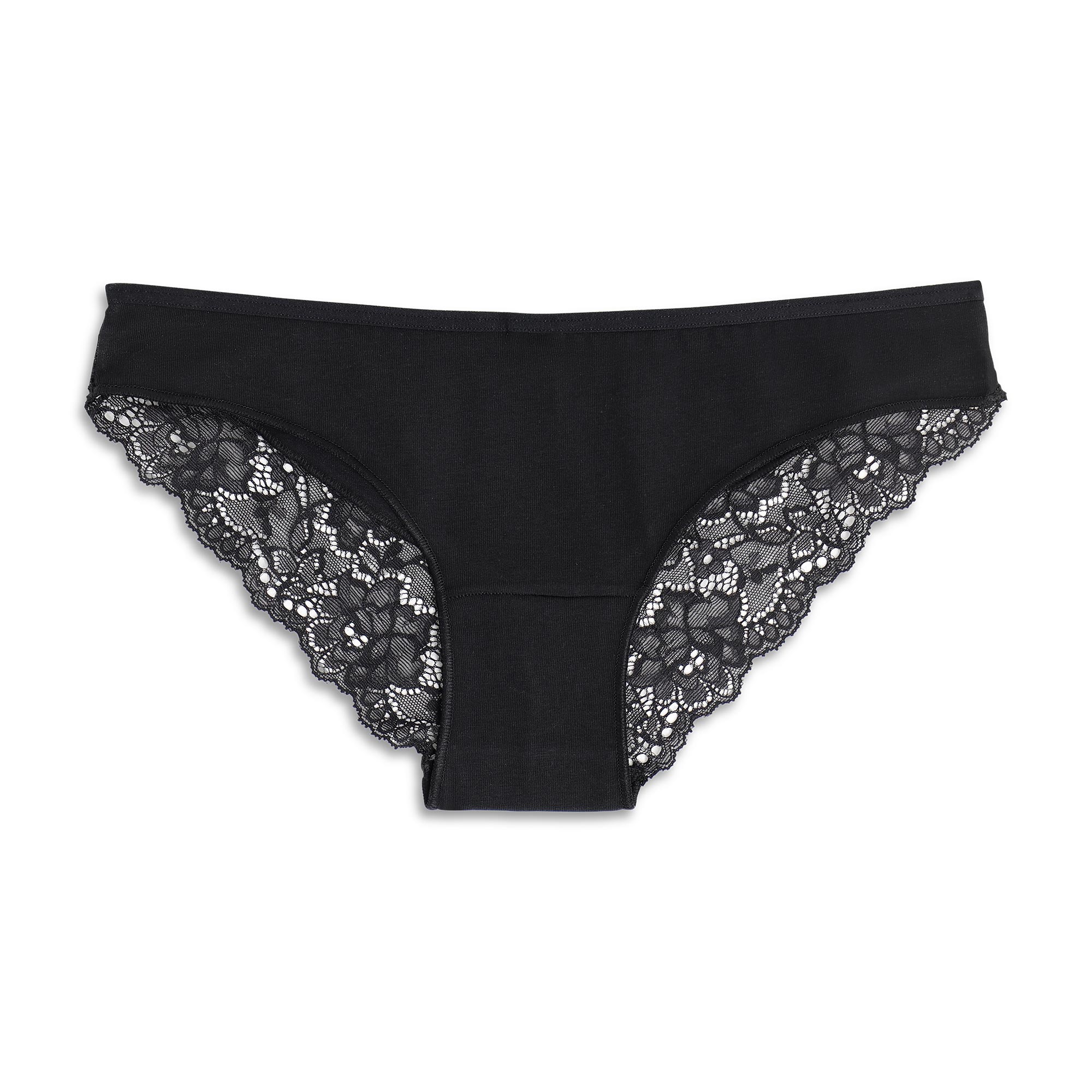 2 Slip Donna Cotonella Nero GD287K2_00002_3