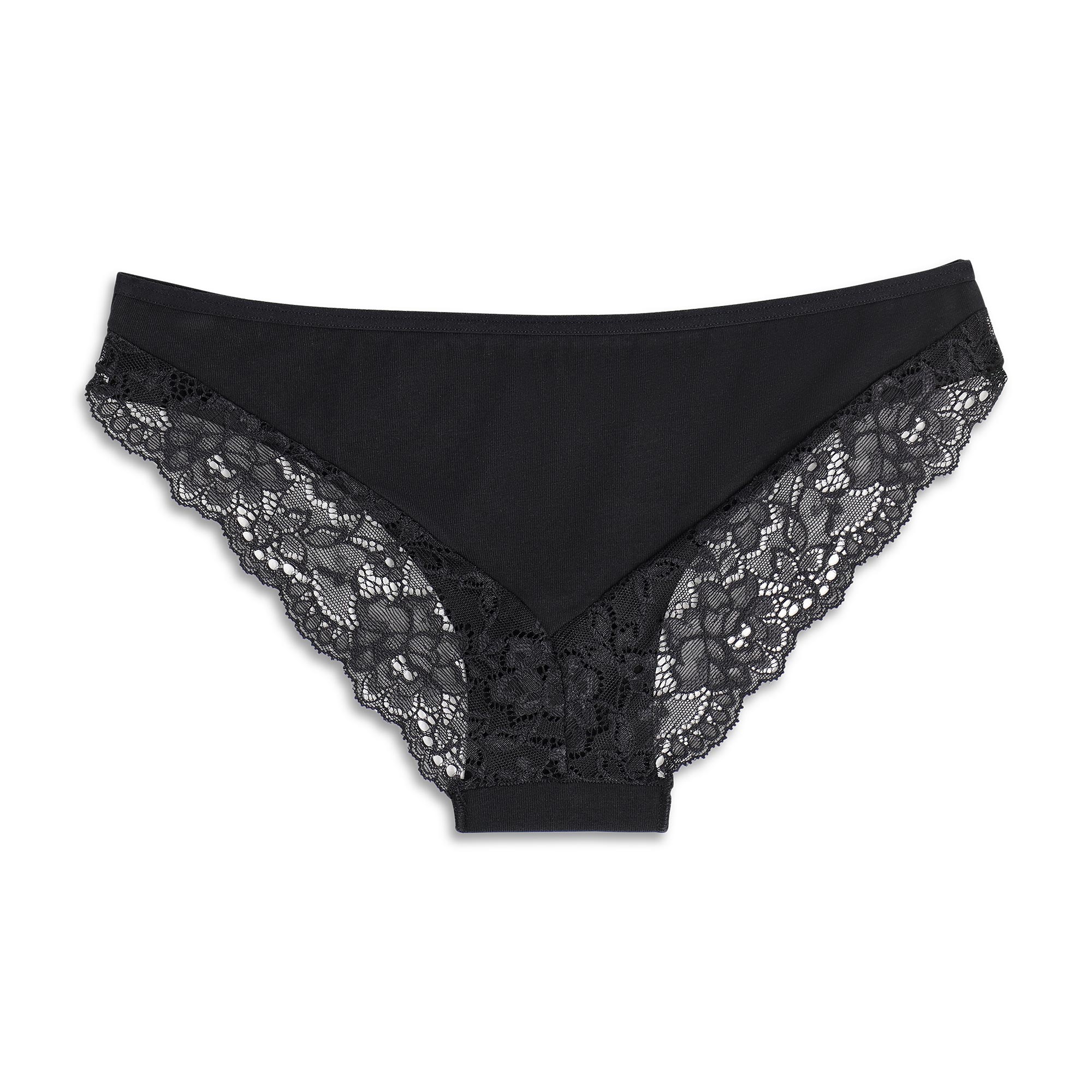 2 Slip Donna Cotonella Nero GD287K2_00002_4