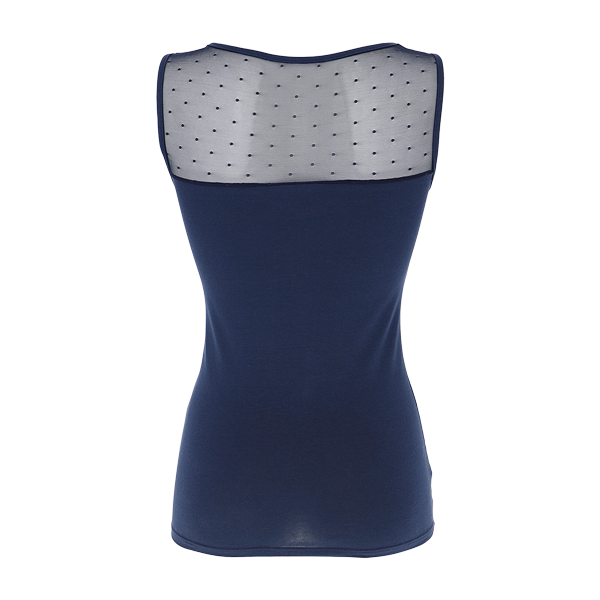 Canotta Spalla Larga Donna Cotonella Blu GD343_0C014_3