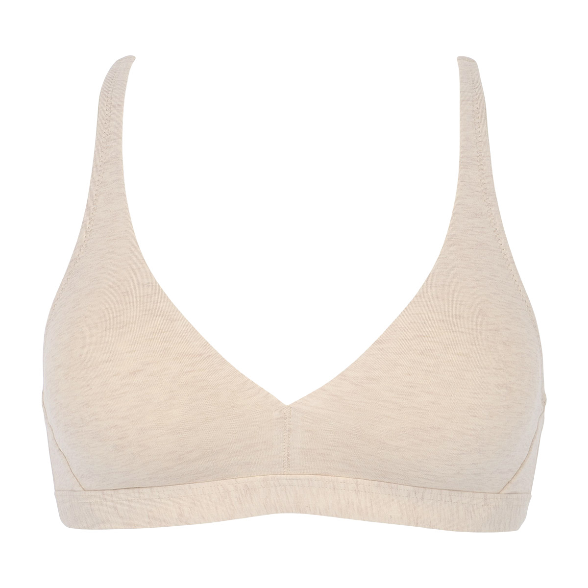 Reggiseno Triangolo Senza Ferretto Donna Cotonella Naturale Melang GD434_NAT02
