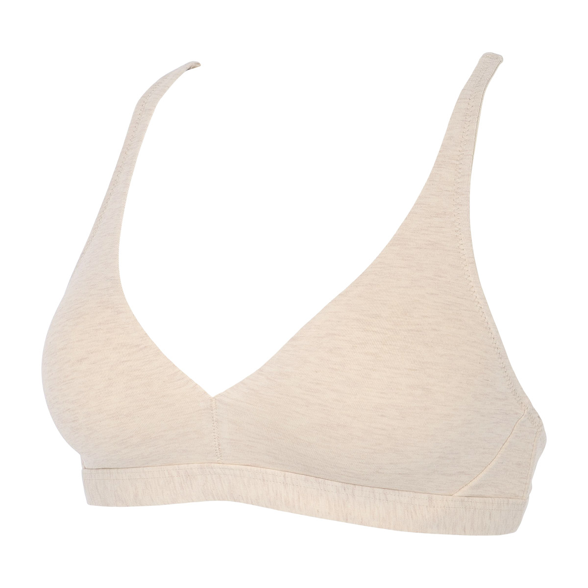 Reggiseno Triangolo Senza Ferretto Donna Cotonella Naturale Melang GD434_NAT02_2