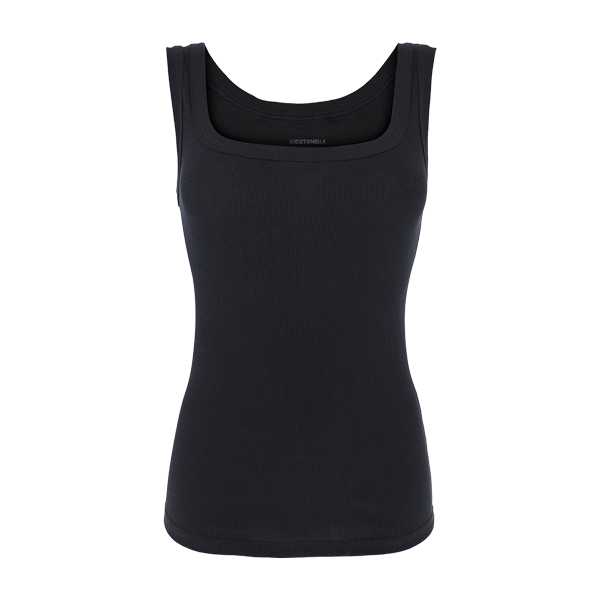 Canotta Donna Cotonella Nero GD447_00002_3