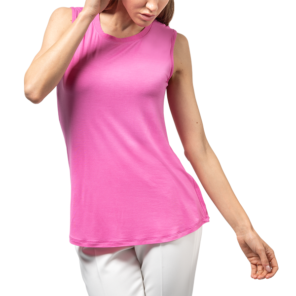 Maglia Girocollo Smanicata Donna Cotonella GD449_4
