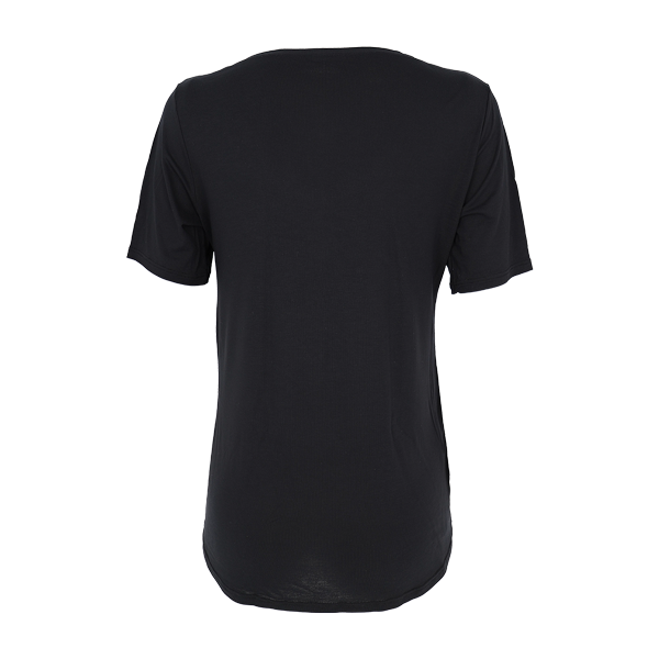 Maglia Scollo V Manica Corta Donna Cotonella Nero GD450_00002_3