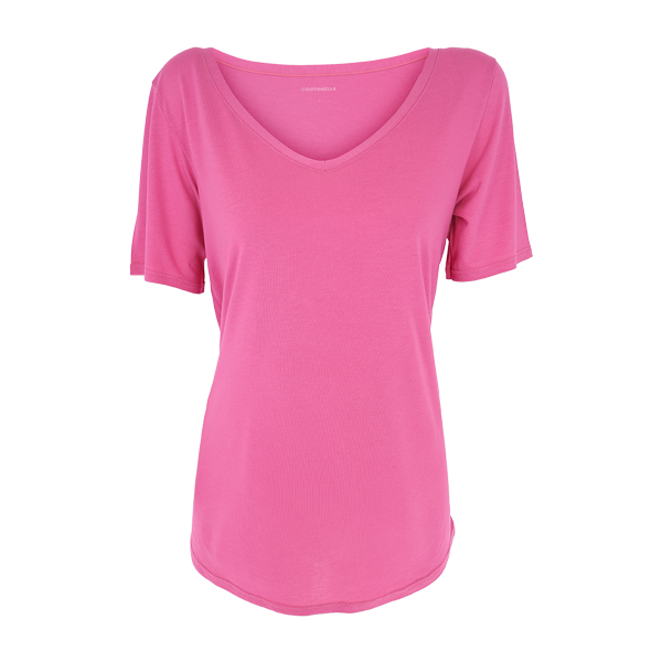 Maglia Scollo V Manica Corta Donna Cotonella