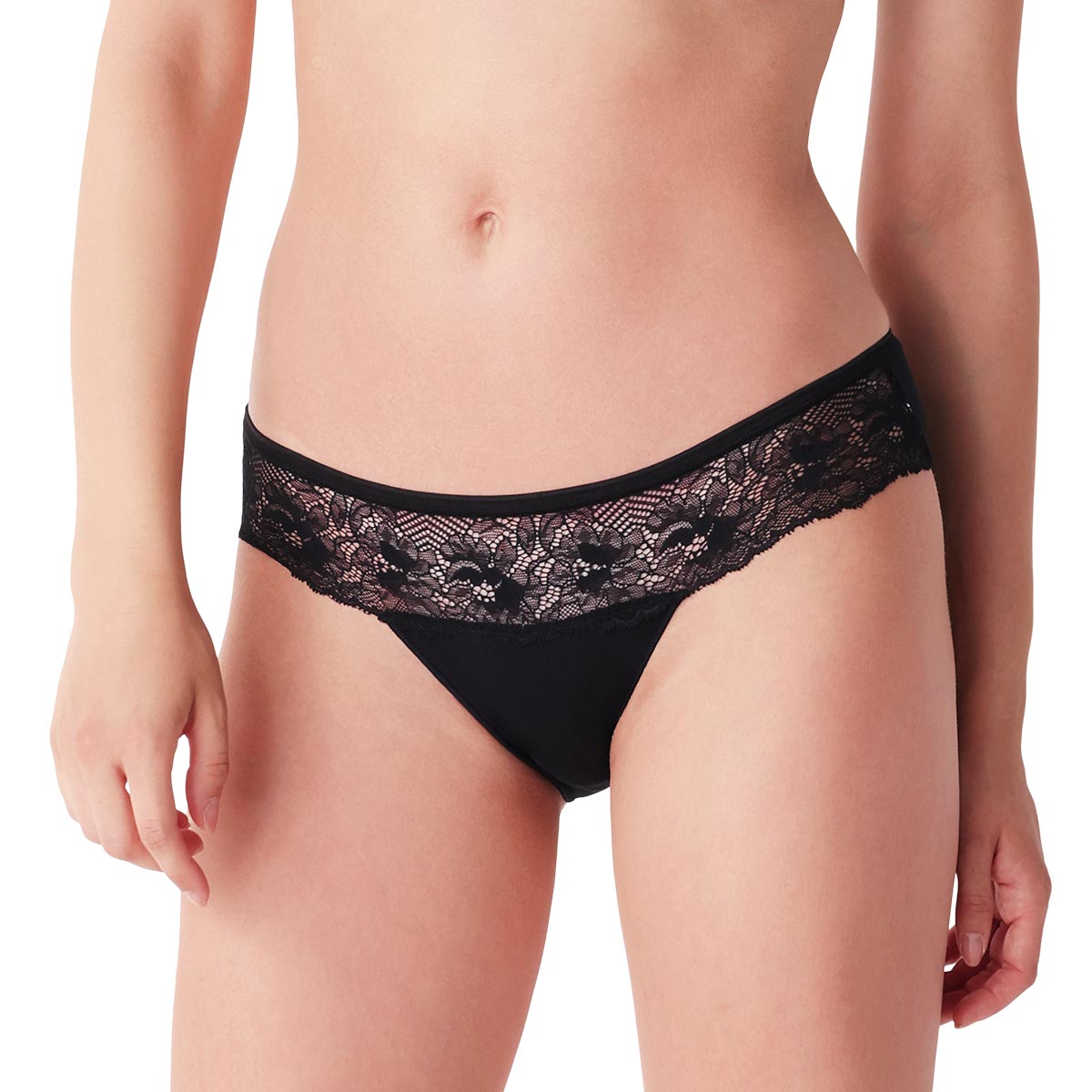 2 Slip Donna Cotonella Nero GD464K2_00002
