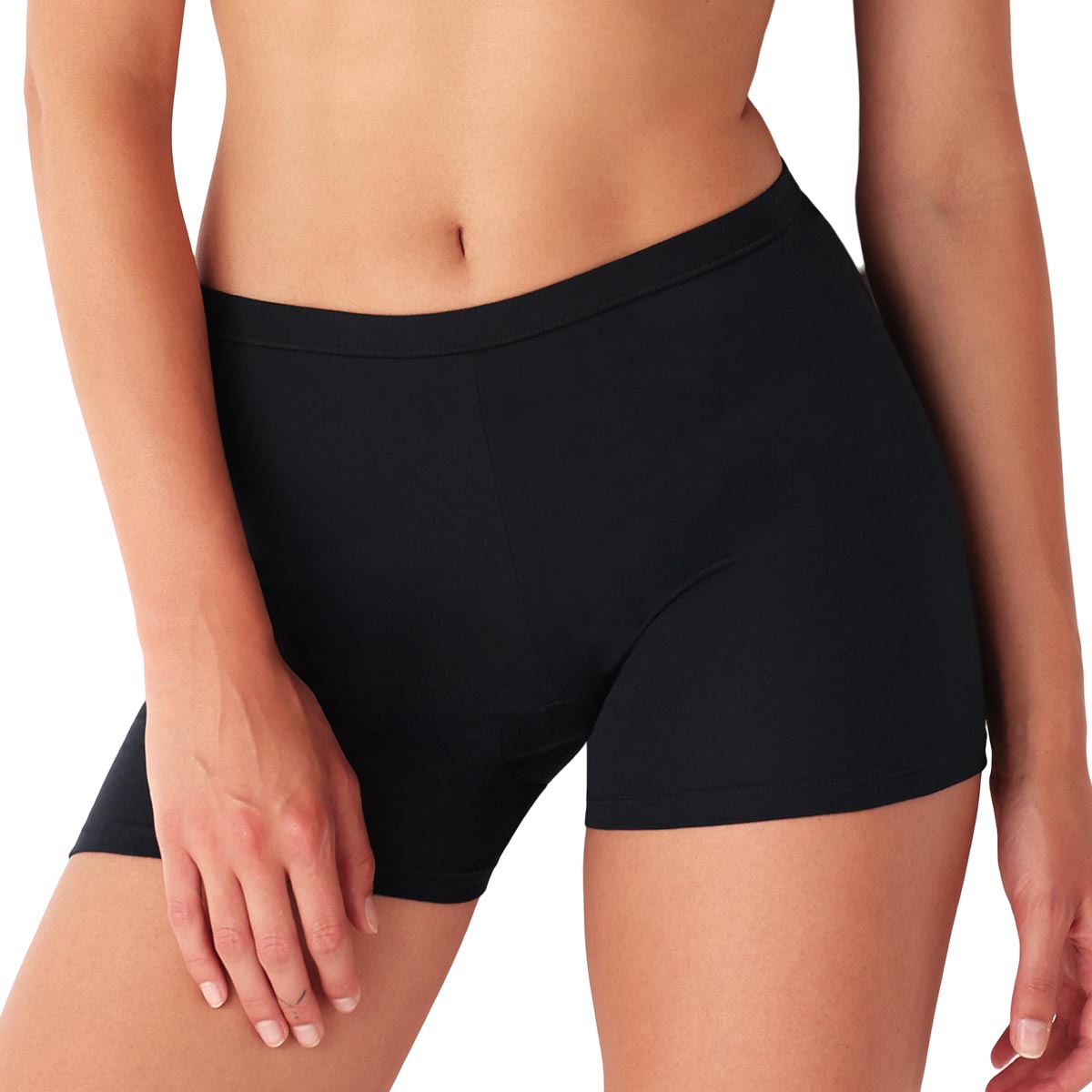 2 Boxer Donna Cotonella Nero GD469K2_00002