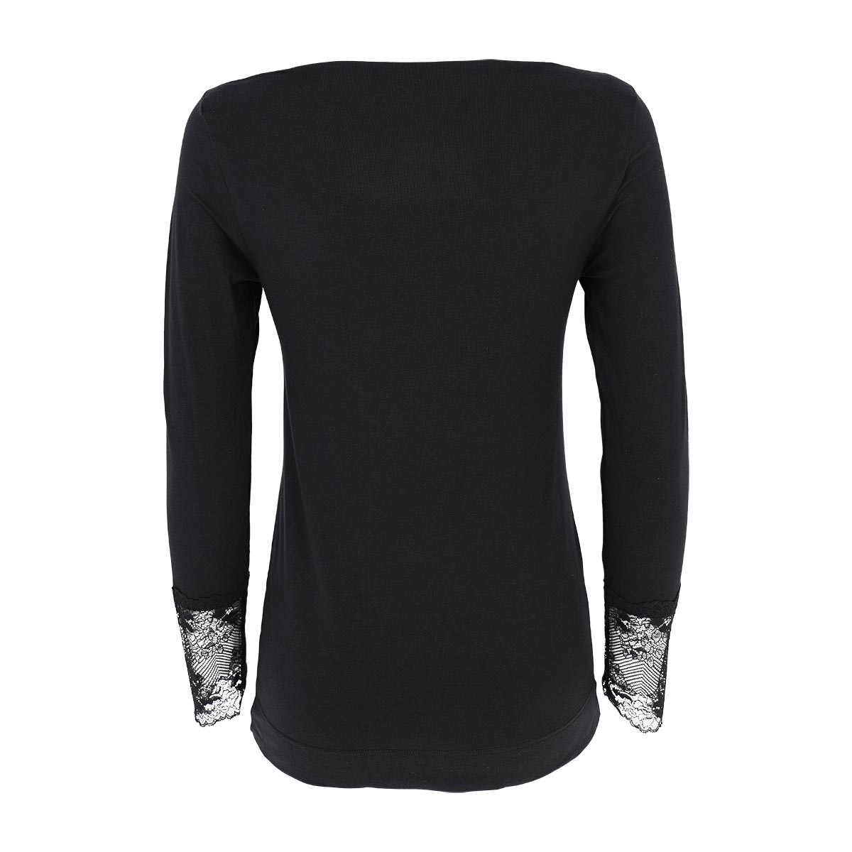 Maglia Scollo A Barchetta Manica Lunga Donna Cotonella Nero GD474_00002_5